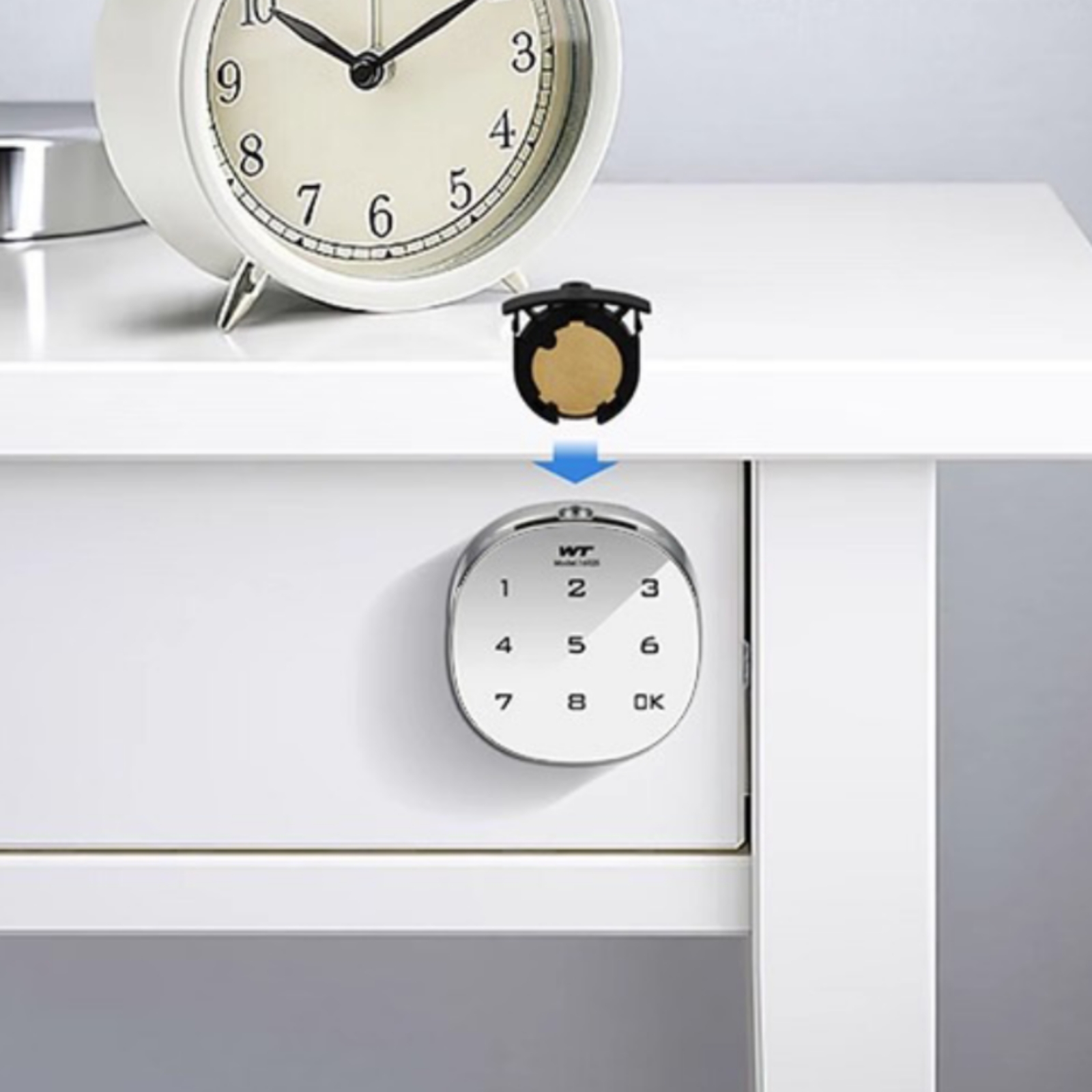 Home Security Keypad - デジタルキャビネットロック パワーメモリーキーパッド キャビネットロック ホームセキュリティ シルバートーン マスターコード