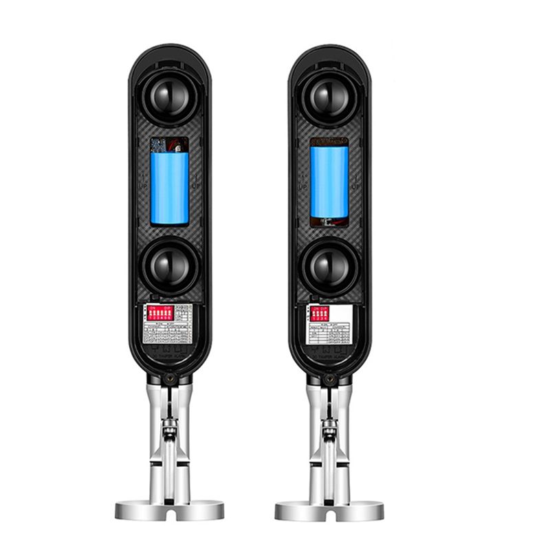 Home Security Beams - ABZZ-屋外公園ホームセキュリティ用 433Mhz ワイヤレス 2 ビームアクティブ赤外線検出器 60M