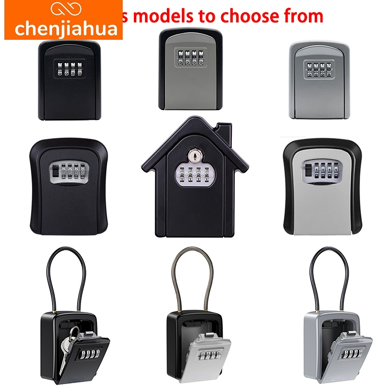Home Security Essential - 壁掛けキー収納秘密ボックスオーガナイザー 4 桁組み合わせパスワードセキュリティコードロックキーなしホームキー金庫