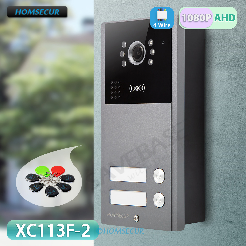 Home Security Key Fob - 1080P HD IP65 ドアベルカメラ フラッシュマウント+5 IC