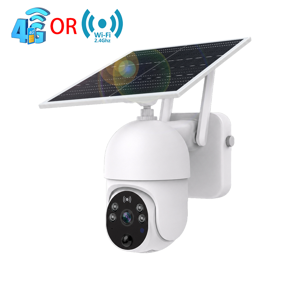 Home Yard Security Cameras - 2K 3MP 4GまたはWiFi対応 バッテリー/ソーラー駆動 PIRモーション検知 家庭/庭/納屋用セキュリティPTZカメラ