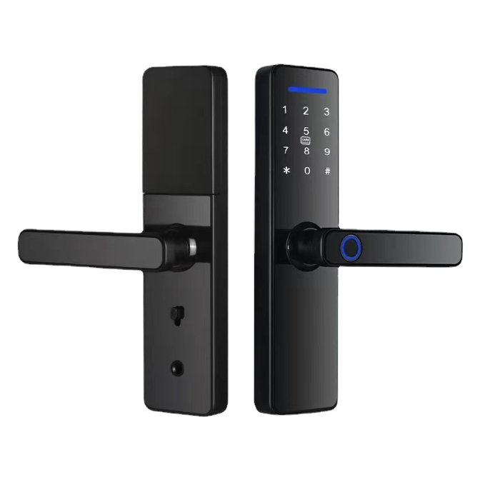 Home Security Locks For Doors - 指紋認証とパスワード対応のWiFi接続スマートドアロック、家庭およびオフィスのセキュリティ用デジタルロック