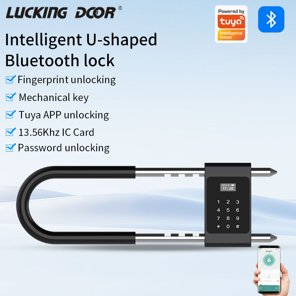 Home Security Electronics - 電子生体認証指紋ロックサポート Tuya APP 制御 Bluetooth パスワード