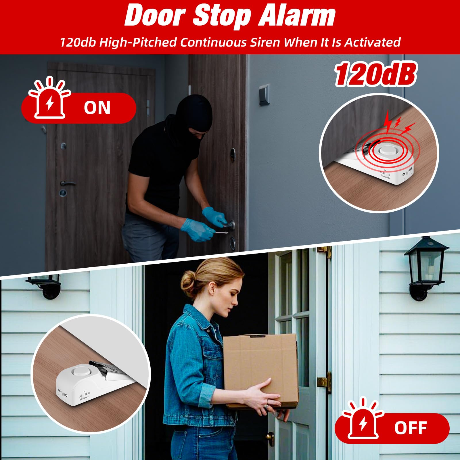 ポータブルドアストップアラーム旅行ホテルドアロック設置不要ホ - Home Security Locks For Doors のレビューと価格