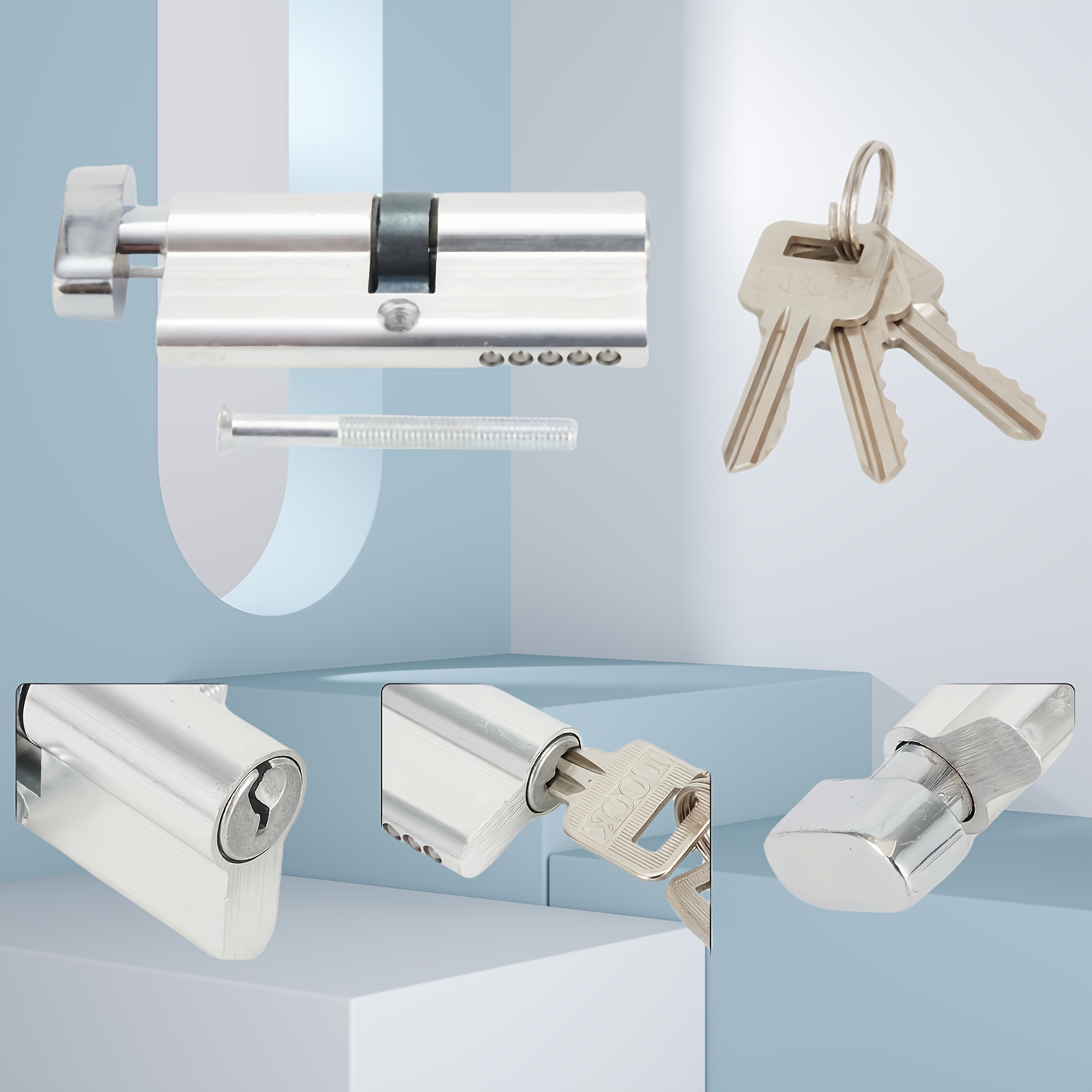 2個セット アルミニウム製ロックシリンダー - 盗難防止セキ - Home Security Essential のレビューと価格