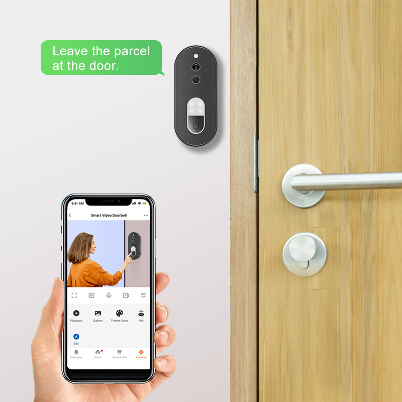 Tuya 1080P HD ワイヤレス WiFi ビデオドア - Home Security Lidar のレビューと価格