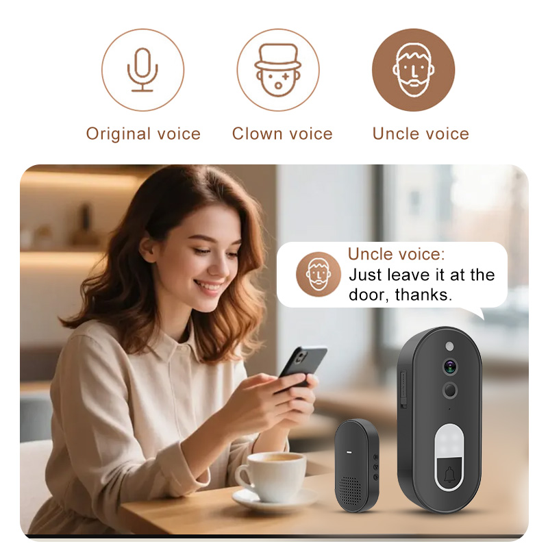 Tuya 1080P HD ワイヤレス WiFi ビデオドア - Home Security Lidar のレビューと価格