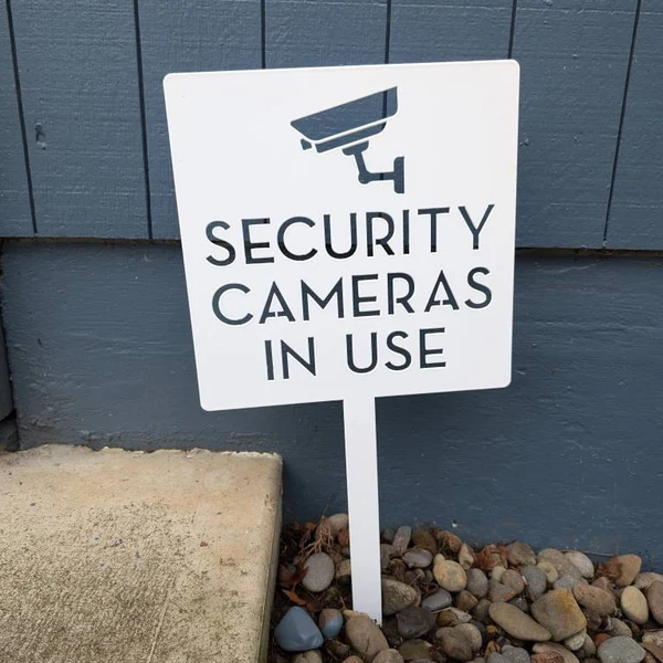 セキュリティカメラ警告サイン - 家庭およびビジネス監視抑止 - Home Yard Security Cameras のレビューと価格