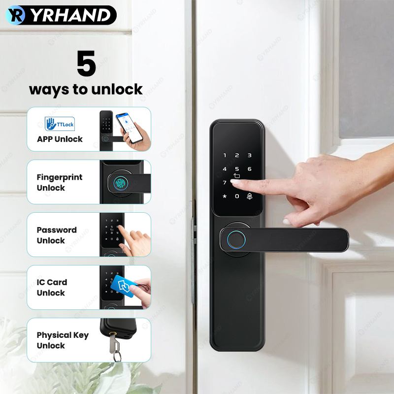 Bluetooth TTLockアプリ対応 指紋認証ロック  - Home Security Keypad のレビューと価格