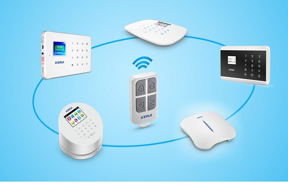 Kerui-ポータブルワイヤレスリモコン,高速,4ボタン,w - Home Security Electronics のレビューと価格