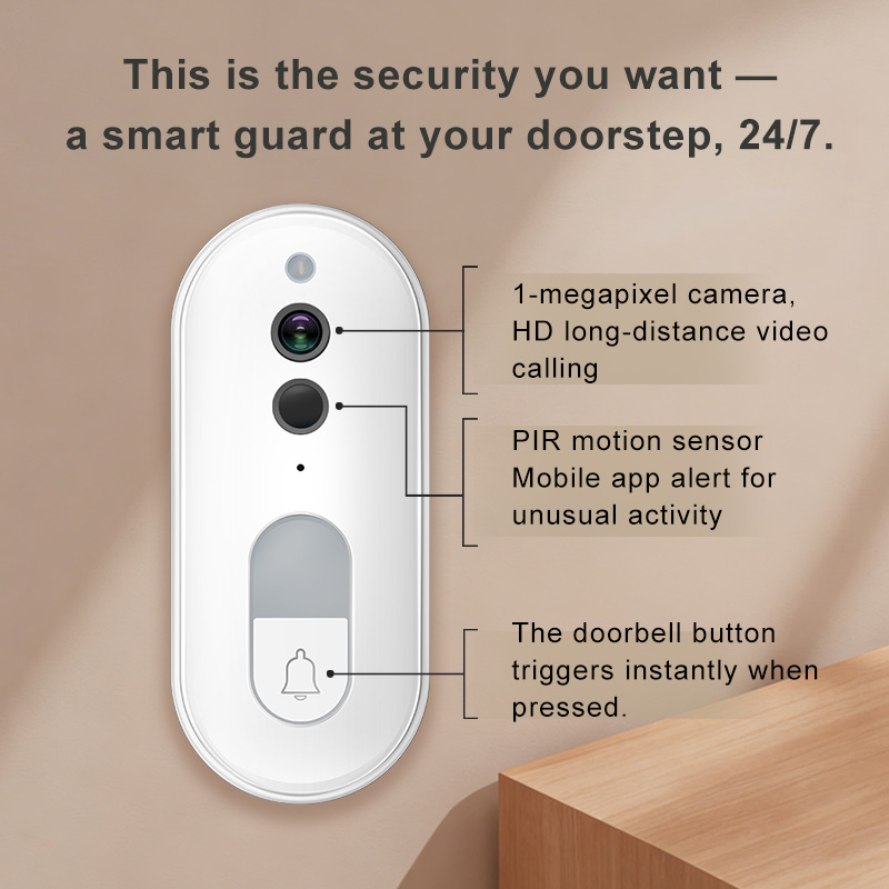 Tuya スマートビデオドアベル ワイヤレス 1080P H - Home Security Lidar のレビューと価格