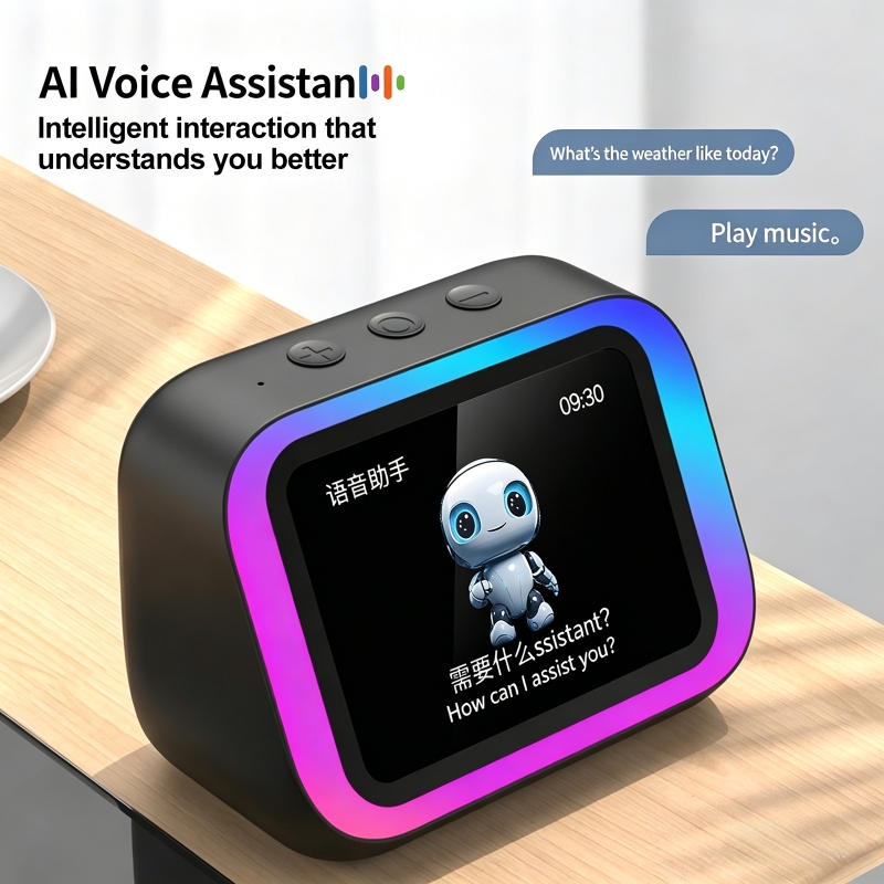 AI音声アシスタント Bluetoothスピーカー RGBカ - Home Security Electronics のレビューと価格