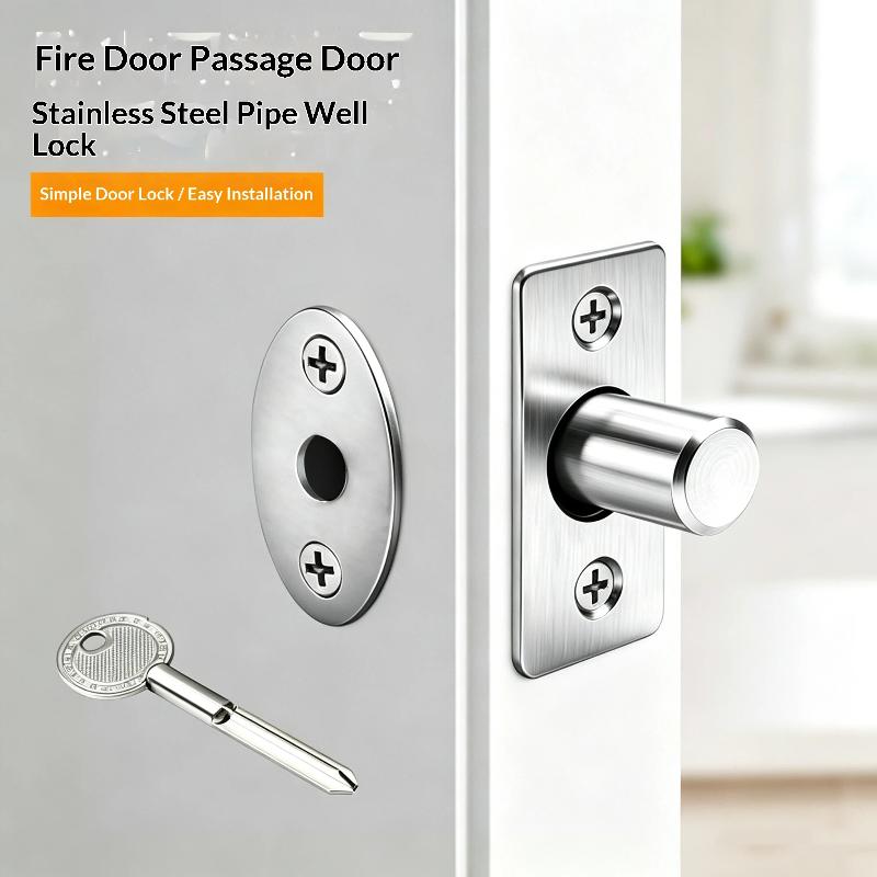 ステンレス製盗難防止隠しドアロック、安全なセキュリティキー付 - Home Security Essential のレビューと価格