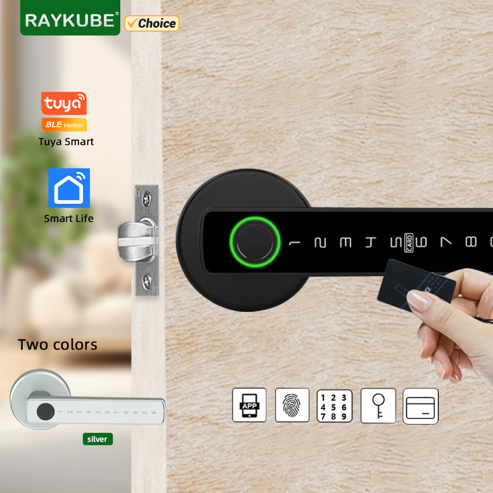 RAYKUBE M5 Tuya BLE スマート指紋ドアロッ - Home Security Keypad のレビューと価格