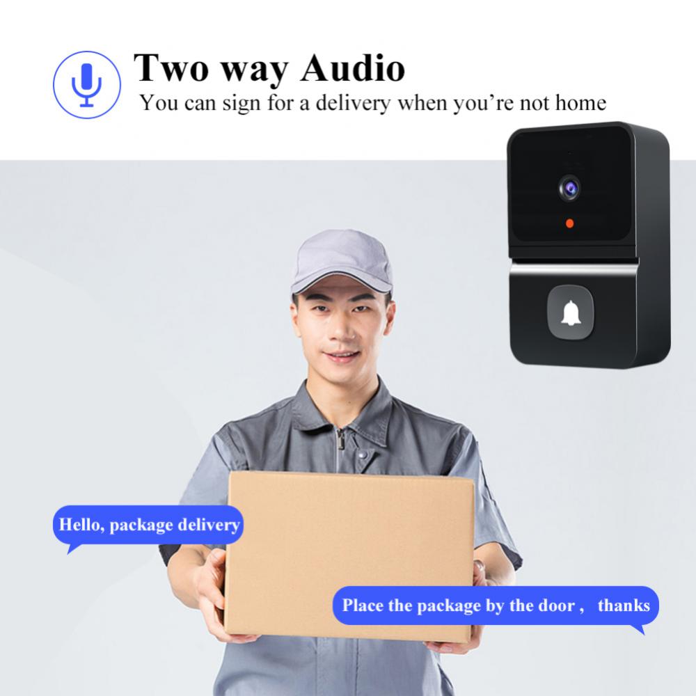 屋外用Wifi付きワイヤレスドアベル,HDカメラ,ナイトビジ - Home Security Doorbell Camera のレビューと価格