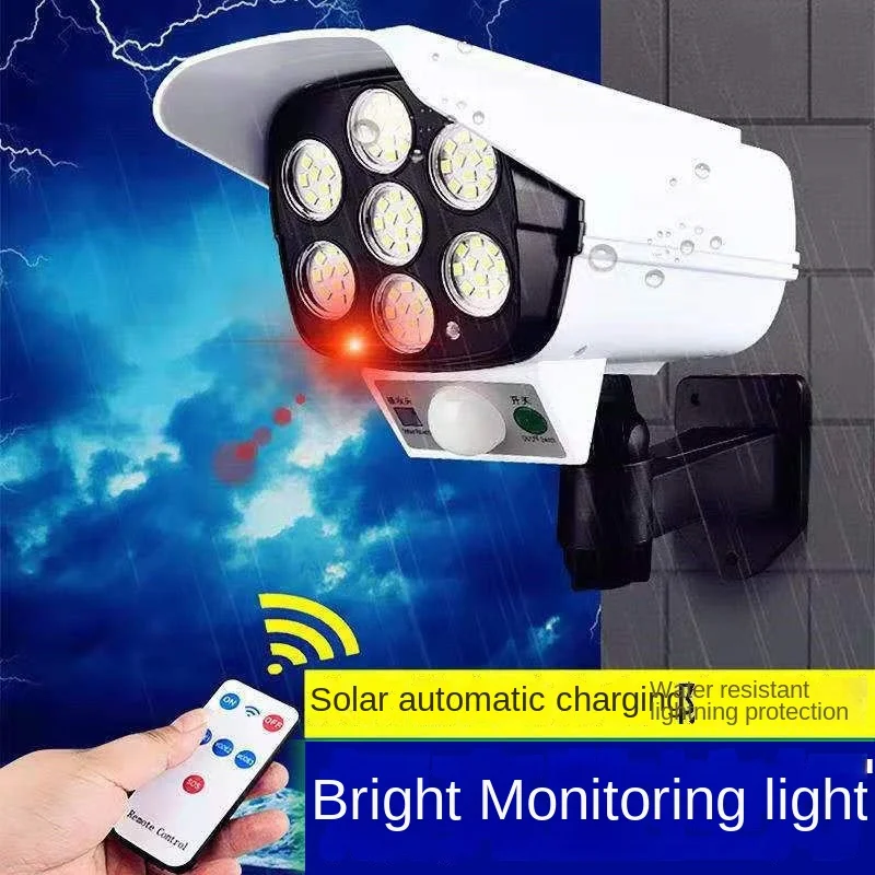 屋外ソーラーライトモーションセンサーセキュリティダミーカメラ - Home Security Electronics のレビューと価格