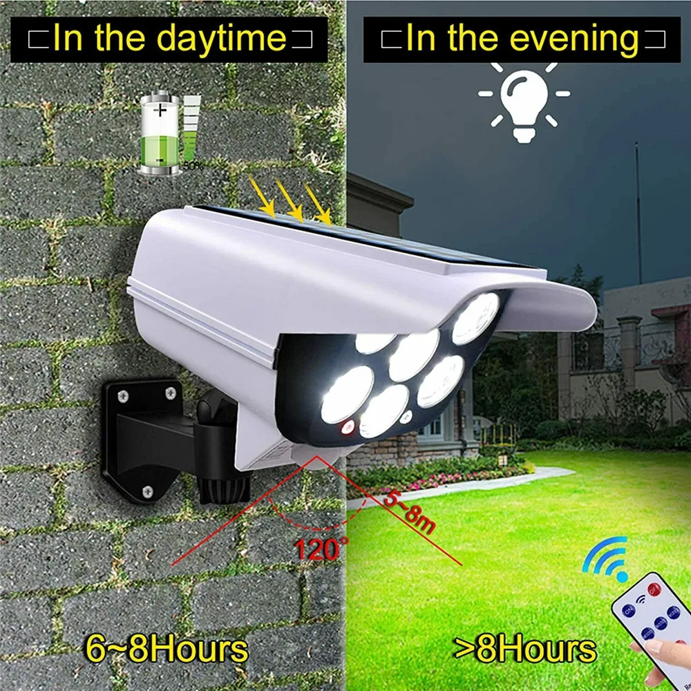 屋外ソーラーライトモーションセンサーセキュリティダミーカメラ - Home Security Electronics のレビューと価格