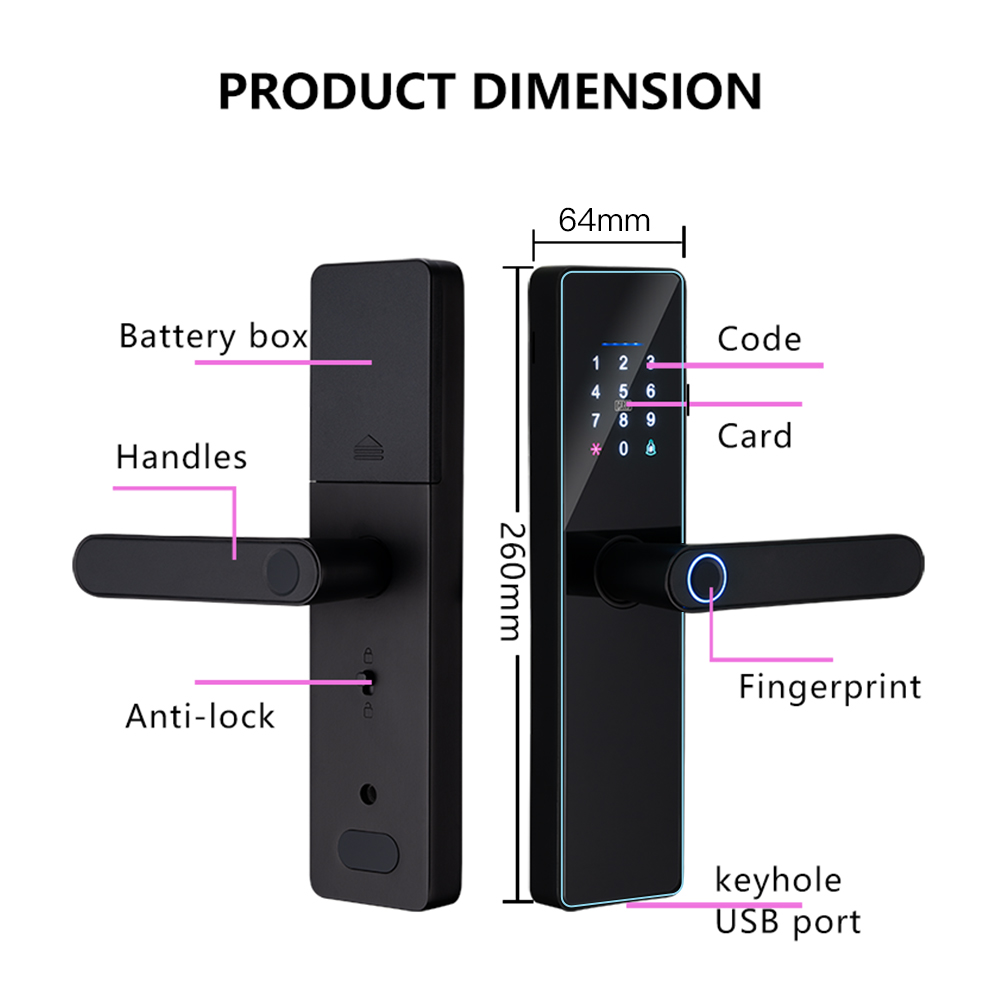 2026年新型WiFi Tuyaアプリ対応スマートドアロック - Home Security Keypad のレビューと価格