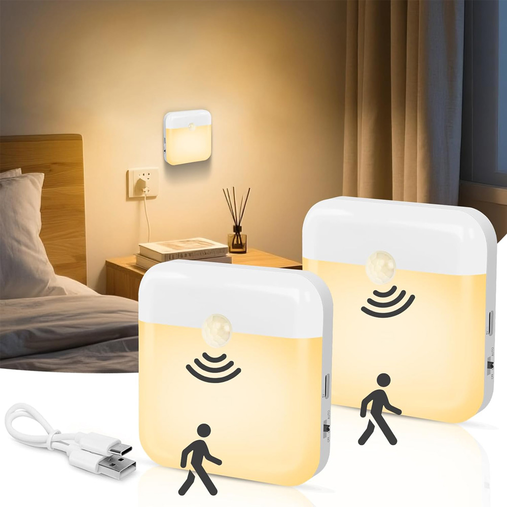 自動LEDナイトライト ワイヤレス屋内PIRモーションセンサ - Home Security Beams のレビューと価格