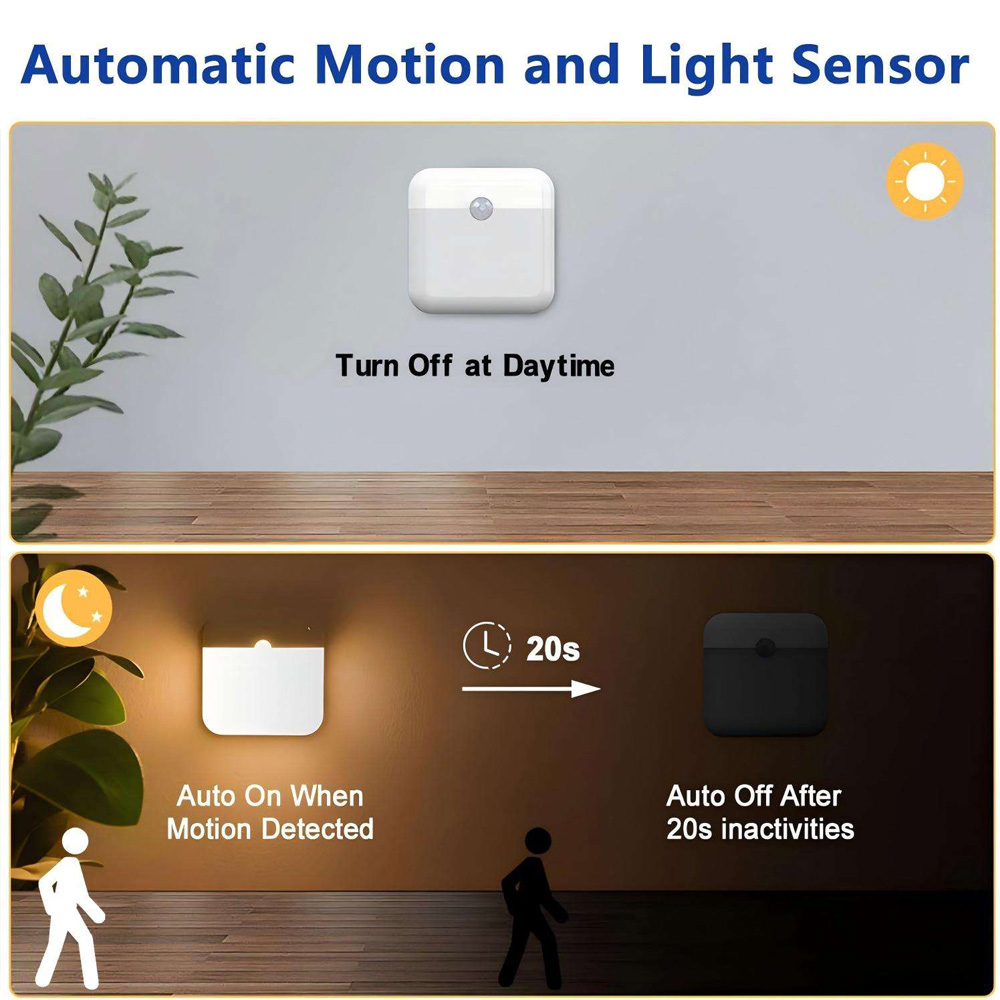 自動LEDナイトライト ワイヤレス屋内PIRモーションセンサ - Home Security Beams のレビューと価格