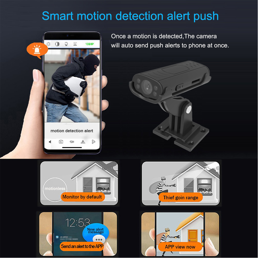 ミニワイヤレスWiFiホームセキュリティカメラ、リモートモニ - Home Security Lidar のレビューと価格