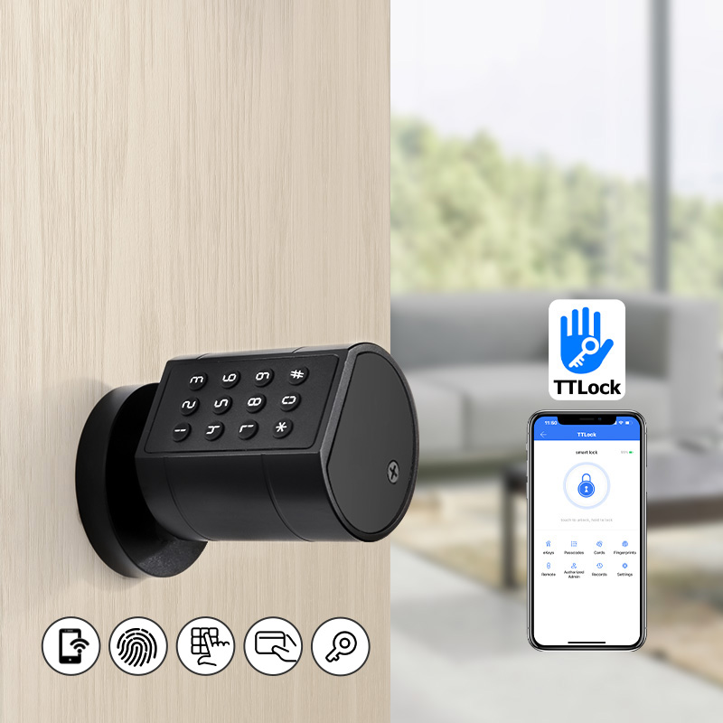 スマートユーロ円筒ドアロック ttlock アプリキーレスセ - Home Security Locks For Doors のレビューと価格