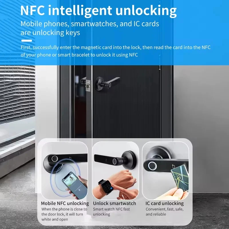Tuya アプリ Bluetooth スマート指紋ドアロック - Home Security Keypad のレビューと価格
