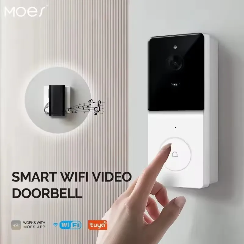 Moes WIFI ビデオドアベルカメラワイヤレス IR ナ - Home Security Doorbell Camera のレビューと価格