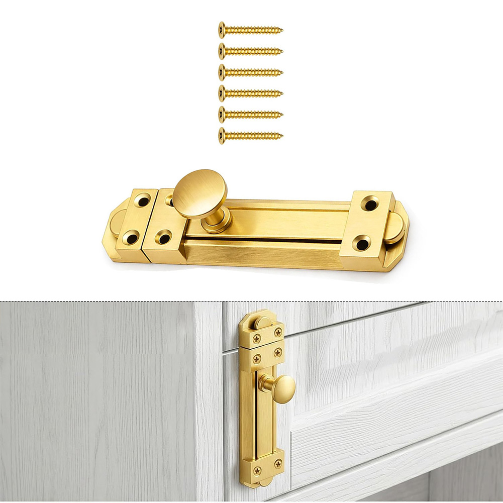 5 インチソリッドブラス引き戸ロックデューティーセキュリティ - Home Security Locks For Doors のレビューと価格