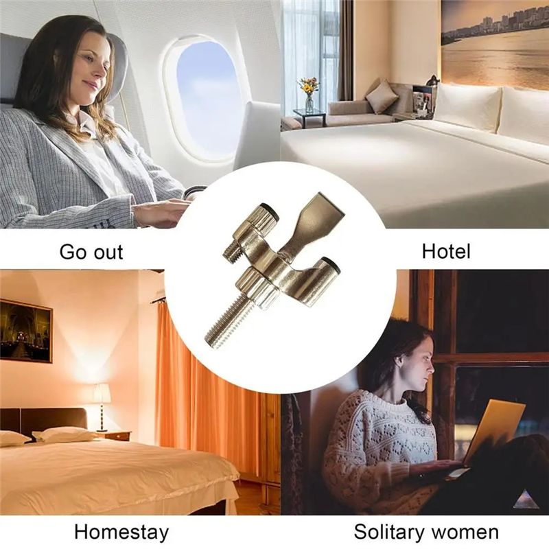 -[33A Tvdae] ドアロック旅行用小型スチールドアロ - Home Security Locks For Doors のレビューと価格