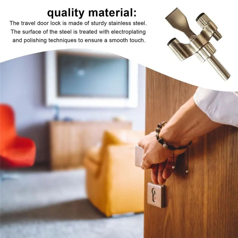 -[33A Tvdae] ドアロック旅行用小型スチールドアロ - Home Security Locks For Doors のレビューと価格