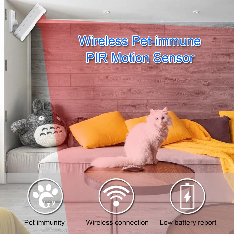 ホームセキュリティ用モーション検出器,ワイヤレス赤外線センサ - Home Security Essential のレビューと価格