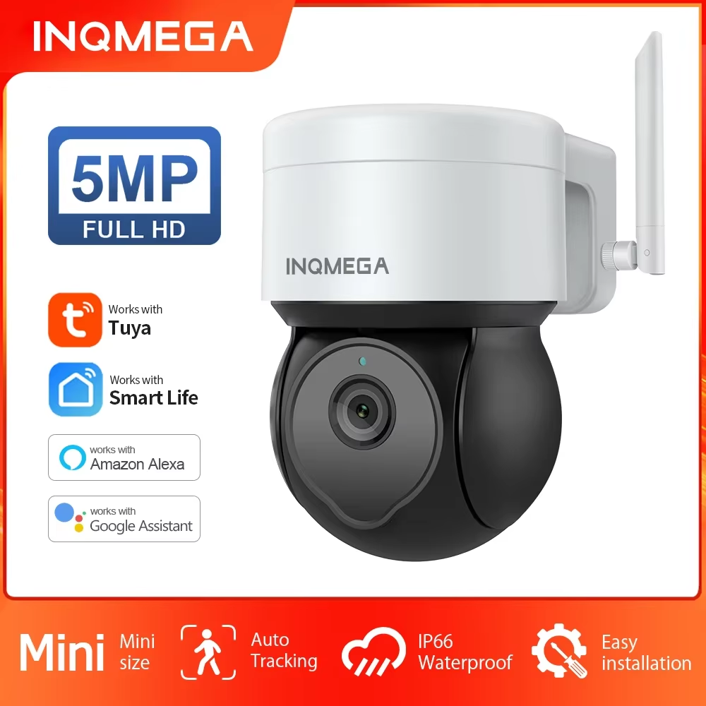 INQMEGA 5MP Tuya 屋外 PTZ カメラ Ai - Home Yard Security Cameras のレビューと価格