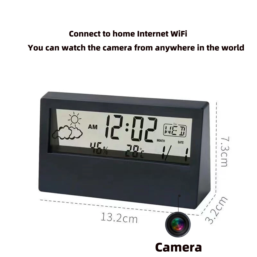 4K WiFi時計型カメラ（動体検知機能付き） |   アプ - Home Security Lidar のレビューと価格