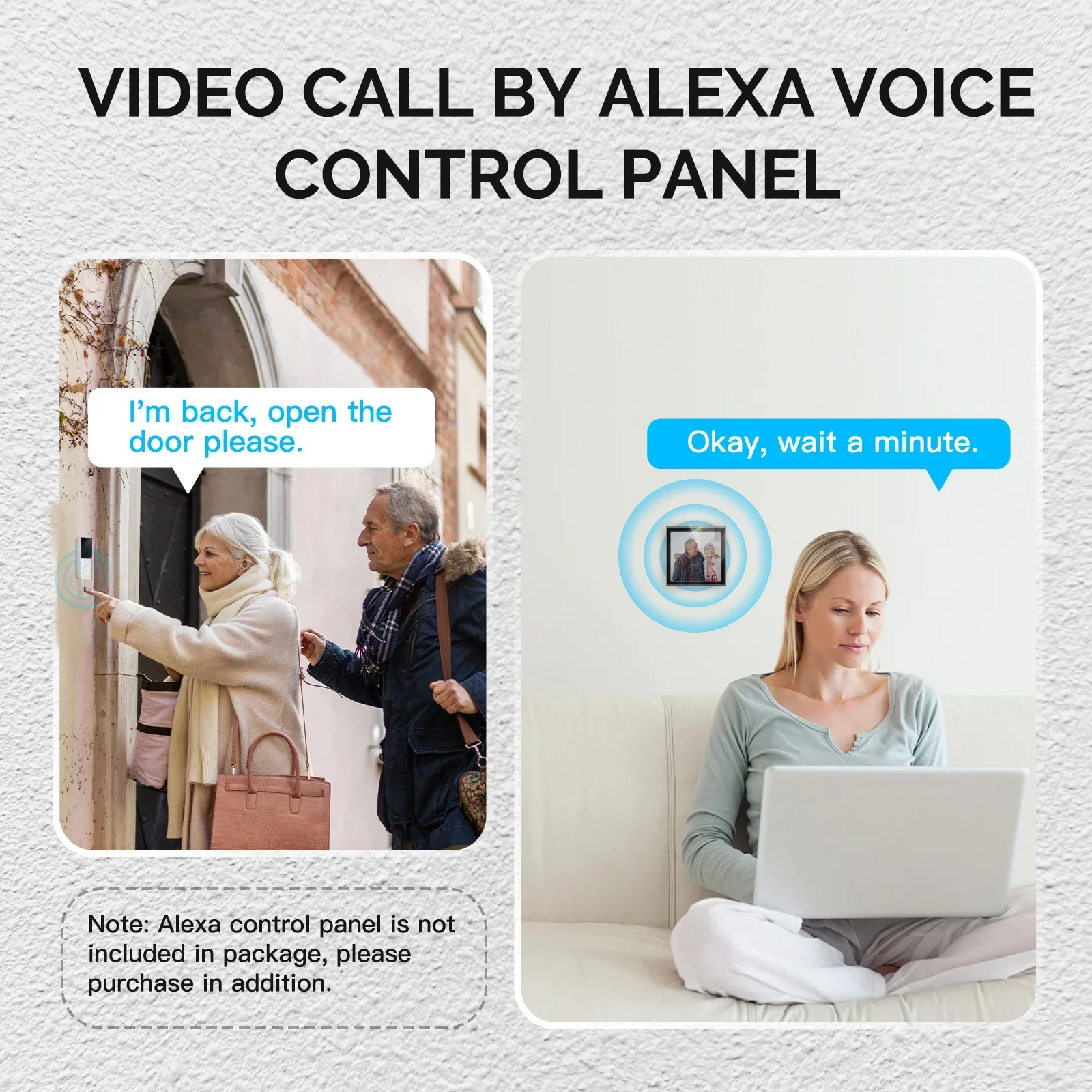 2方向オーディオ,ナイトビジョン,ワイヤレスドア製品を備えた - Home Security Doorbell Camera のレビューと価格